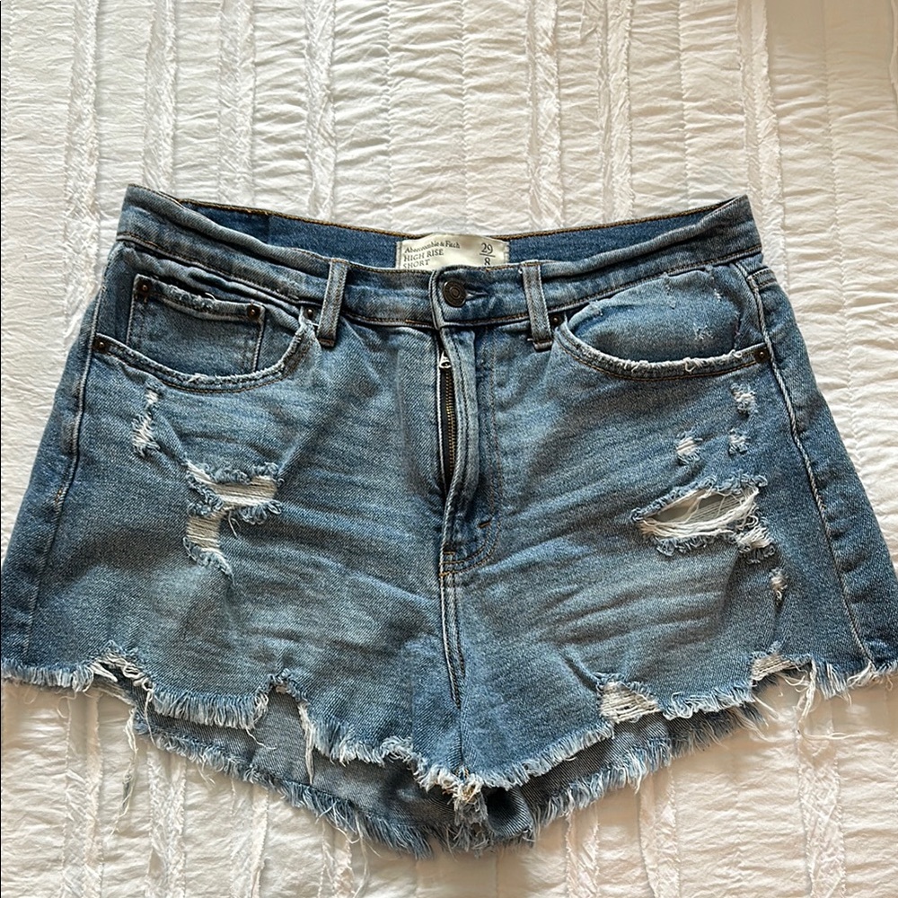 Abercrombie & Fitch High-Waisted Jean Shorts